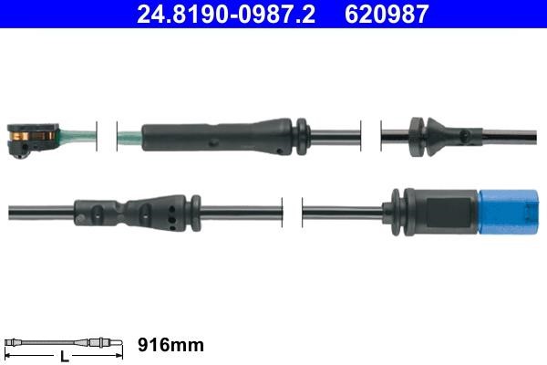 Ate Brake pad wear sensor – price 80 PLN
