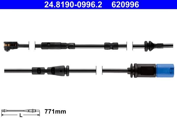 Ate Brake pad wear sensor – price 80 PLN
