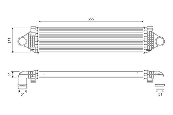 Valeo 818689 Intercooler, charger 818689