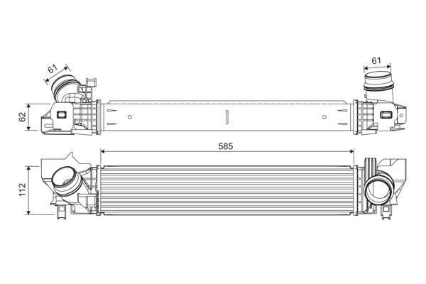 822924 Valeo Intercooler, charger