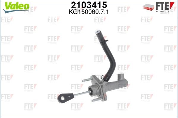 Clutch master cylinder Hyundai: 2103415 Valeo Master cylinder, clutch