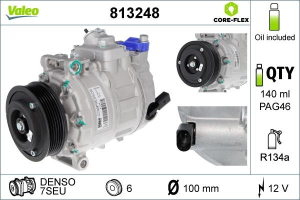 Valeo 813248 Compressor, air conditioning 813248