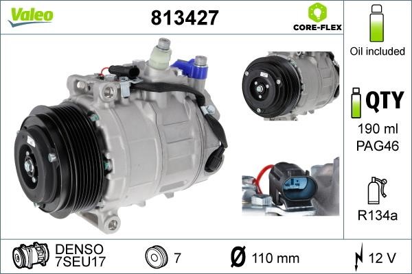 Valeo 813427 Compressor, air conditioning 813427