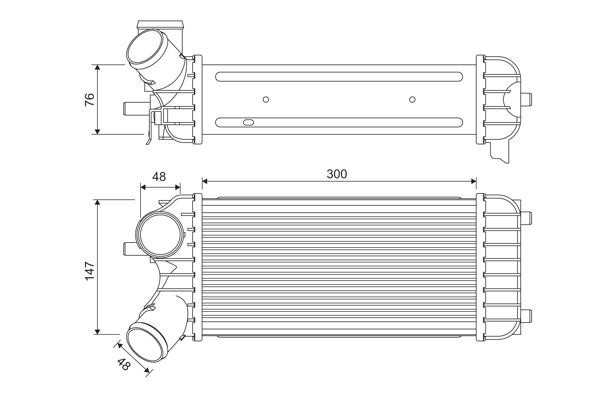 Intercooler charger Ford Grand C-Max: 818365 Valeo Intercooler, charger