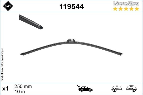Window wipers DS DS 4: 119544 SWF Rear wiper blade 250 mm (10")
