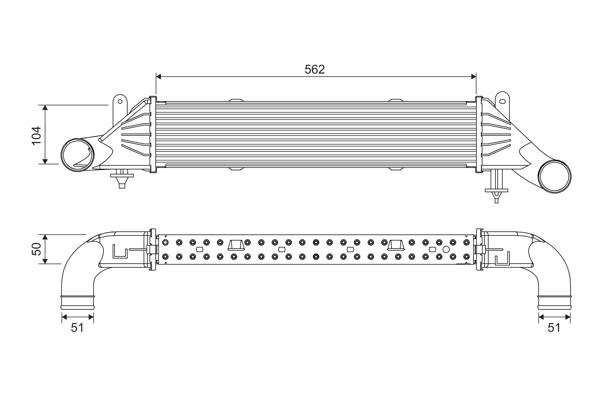 Valeo 818540 Intercooler, charger 818540