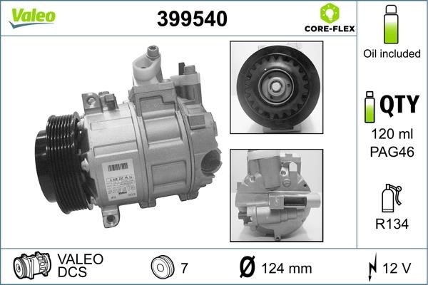 Valeo 399540 Compressor, air conditioning 399540