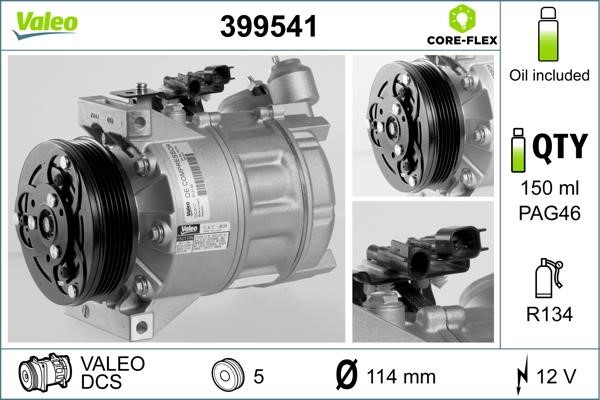 Valeo 399541 Compressor, air conditioning 399541