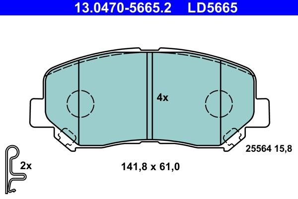 Ate ATE CERAMIC disc brake pads, set – price 376 PLN