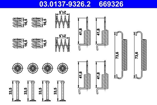 Ate Repair kit for parking brake pads – price