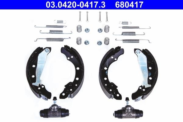 Ate 03.0420-0417.3 Brake shoe set 03042004173