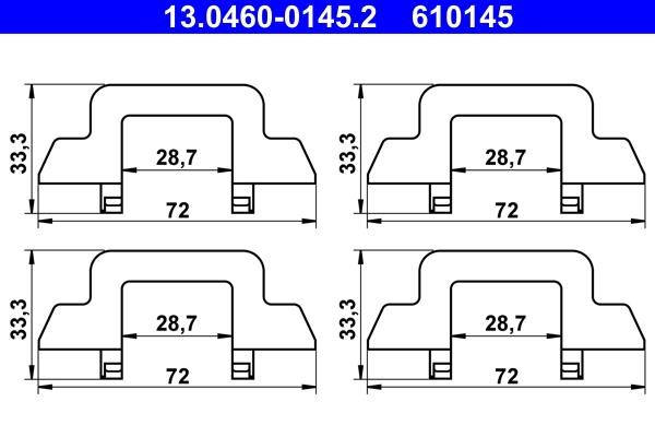 Ate Mounting kit brake pads – price 38 PLN