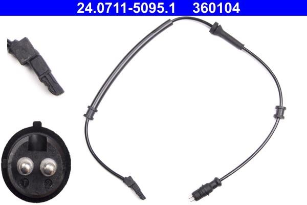 Ate 24.0711-5095.1 Sensor, wheel 24071150951