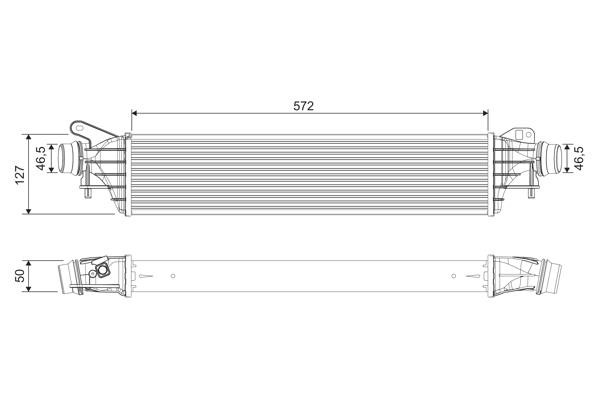Intercooler Opel Corsa E: 818697 Valeo Intercooler, charger