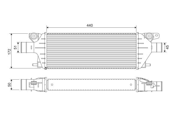 Intercooler Suzuki: 818379 Valeo Intercooler, charger