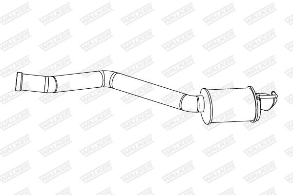 Exhaust muffler Mercedes C-Class: 24332 Walker Rear Muffler