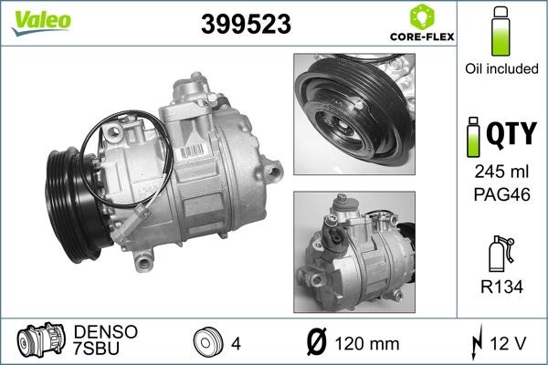 Valeo 399523 Compressor, air conditioning 399523