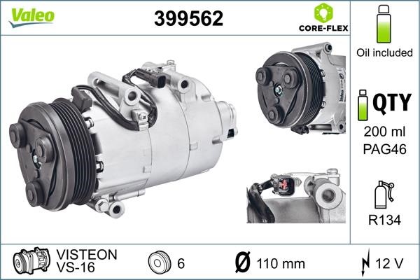 Valeo 399562 Compressor, air conditioning 399562