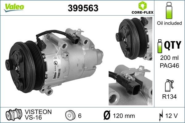 Valeo 399563 Compressor, air conditioning 399563