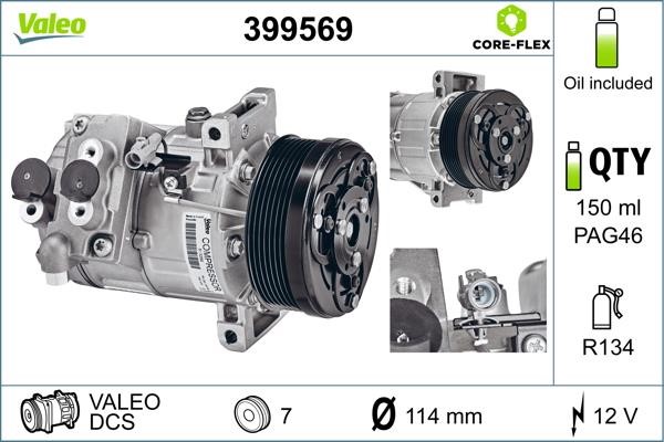 Valeo 399569 Compressor, air conditioning 399569