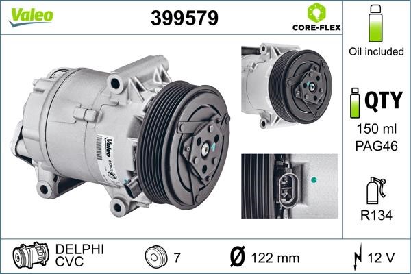 Valeo 399579 Compressor, air conditioning 399579