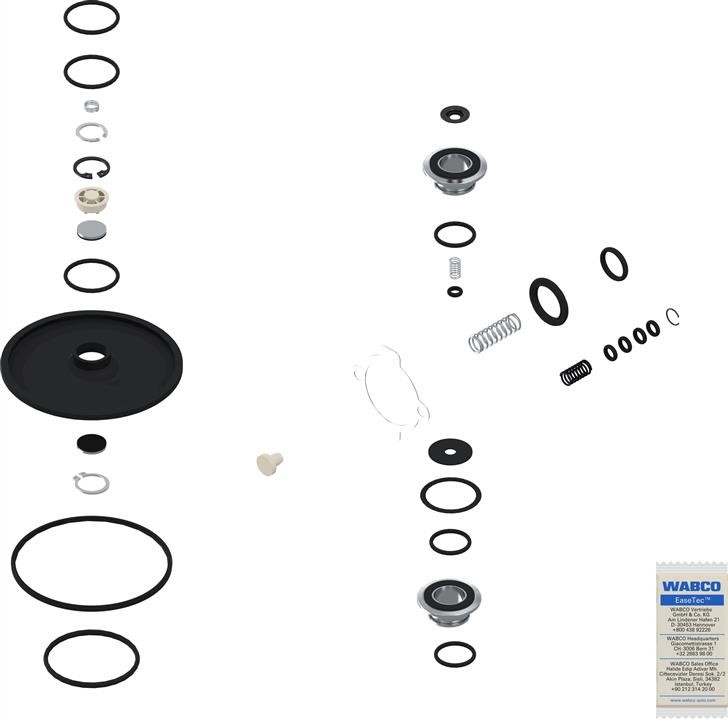 4757110002 Wabco Repair kit for brake force regulator