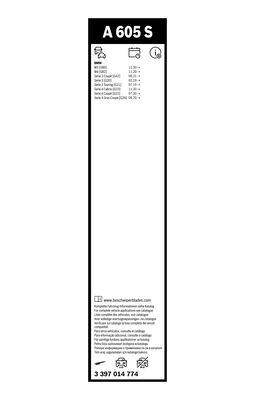 Wiper Blade Kit 600/475 Bosch 3 397 014 774