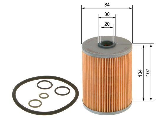Filter, operating hydraulics Bosch F 026 407 291