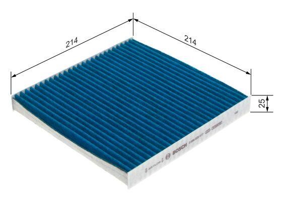 Cabin filter Bosch 0 986 628 577