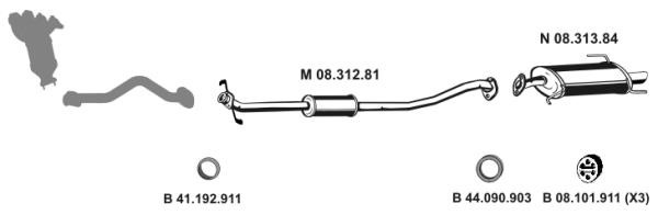 Eberspaecher 082748 Exhaust system 082748