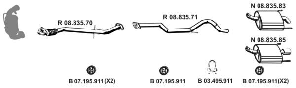 Eberspaecher 082751 Exhaust system 082751