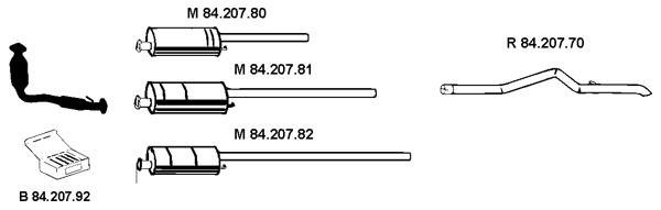 Eberspaecher 842030 Exhaust system 842030