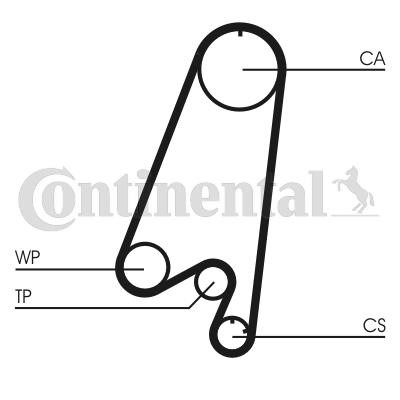 Timing belt set Chevrolet: CT910WP1 Contitech TIMING BELT KIT WITH WATER PUMP