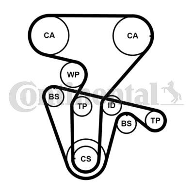 Contitech CT877WP4PRO Water Pump & Timing Belt Set CT877WP4PRO CT877WP4PRO Contitech Water Pump & Timing Belt Set