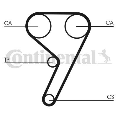 Timing belt set Ford Fiesta: CT881WP4 Contitech TIMING BELT KIT WITH WATER PUMP