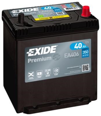 Exide EA406 Battery Exide Premium 12V 40Ah 350A(EN) R+ EA406