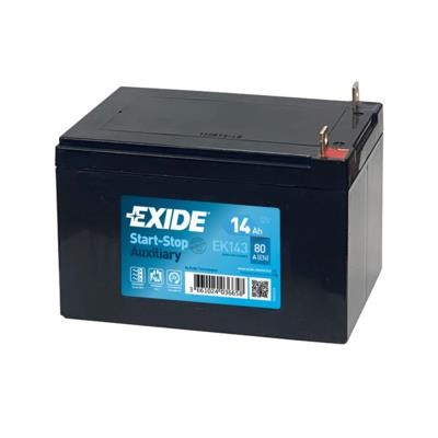 Exide EK143 Battery Exide 12V 14AH 80A(EN) L+ EK143