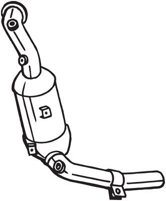 Catalyst exhaust Fiat 500: 090209 Bosal Catalytic Converter