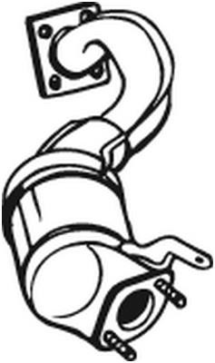 Catalyst exhaust Skoda Yeti: 090840 Bosal Catalytic Converter