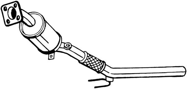 Catalyst exhaust Skoda Fabia: 090230 Bosal Catalytic Converter