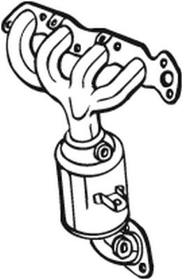 Catalytic exhaust system Opel Agila: 090239 Bosal Catalytic Converter