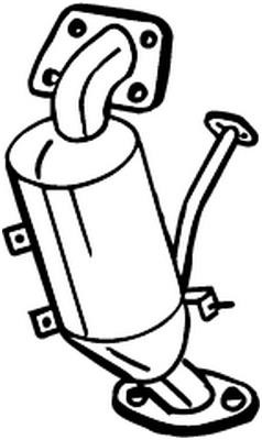 Catalytic exhaust system Toyota Aygo: 090303 Bosal Catalytic Converter