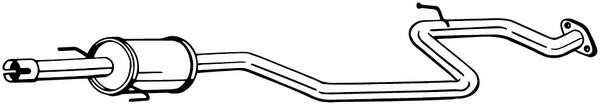 Exhaust muffler Toyota: 284801 Bosal Muffler assy