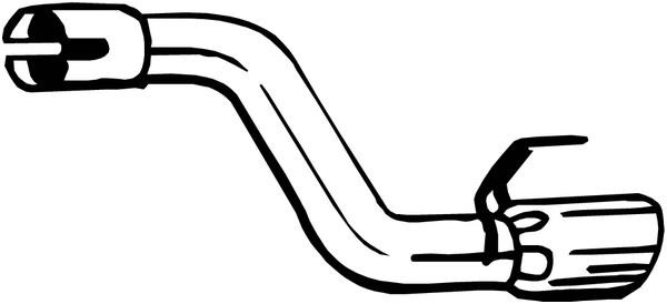 Bosal 750-263 Exhaust pipe 750263 750263 Bosal Exhaust pipe