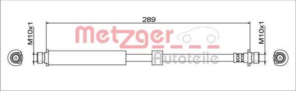 Metzger 4111764 Brake Hose 4111764