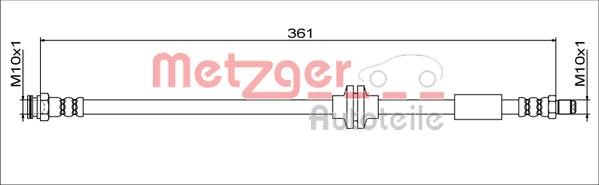 Metzger 4111779 Brake Hose 4111779