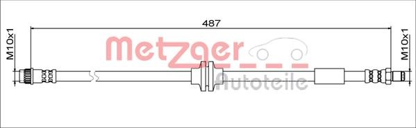 Metzger 4111792 Brake Hose 4111792