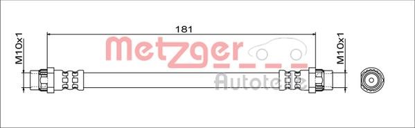 Metzger 4111797 Brake Hose 4111797