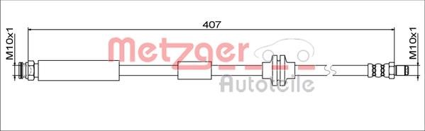 Metzger 4111801 Brake Hose 4111801