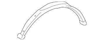 Moulding front fender left Toyota 75872-50040